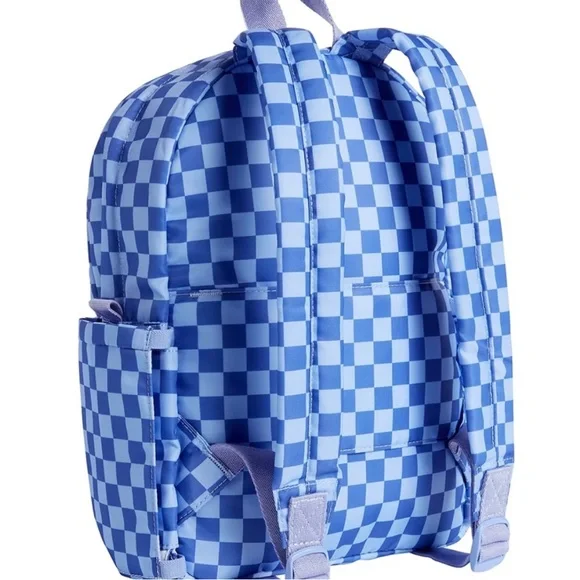 New State Lorimer Lilac and Purple Checkered Mini Backpack NWT
